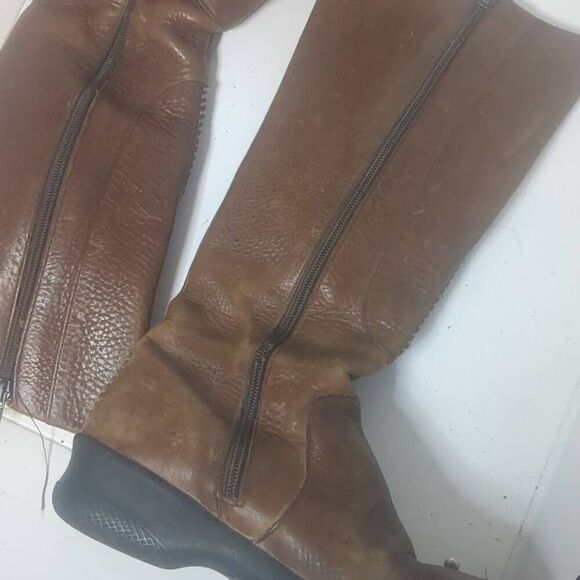 Keen Bern Baby Knee High Riding Leather Zip Up Boots Women's 7 - Picture 3 of 8